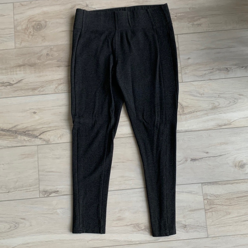 Premise Smooth Tailored High-Rise Dark Grey Ponte Slimming Tummy Control Legging